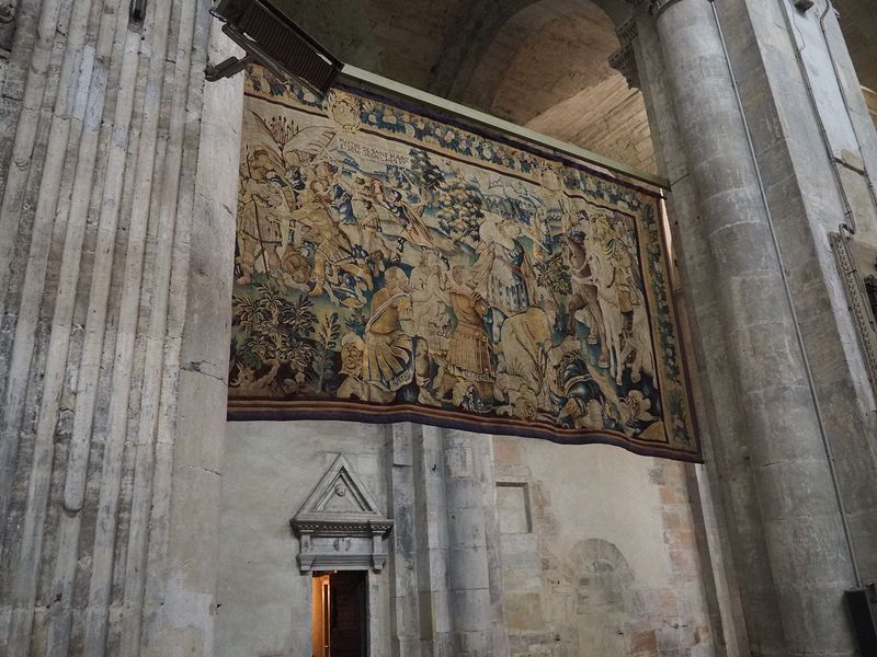 An old tapestry in the cathedral